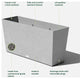 Midori Trough Planter, Grey, 39 Inch, 1 Pack