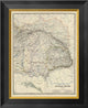 "Austria East, 1861" Framed Canvas Giclee by Alexander Keith Johnston, 17x20"