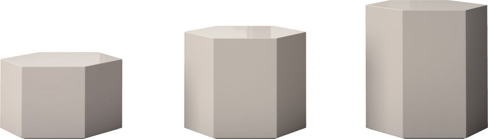 Centre 14in. Occasional Table, Glossy Chateau Gray