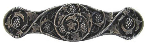 Grapevines Pull Antique Brass, Antique Pewter