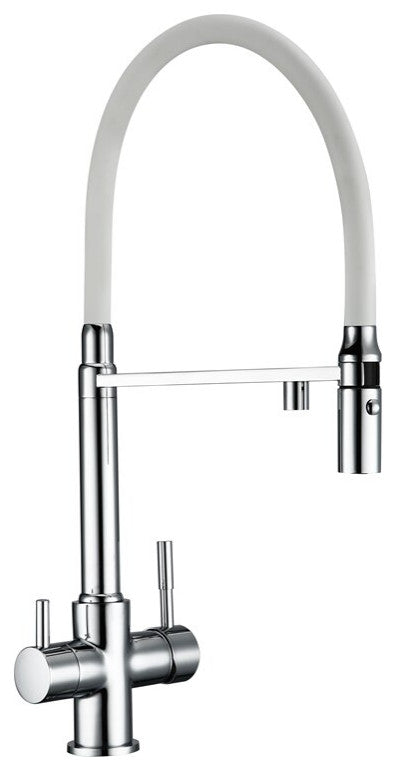 3-Function Pull Down Spout Kitchen Sink Faucet