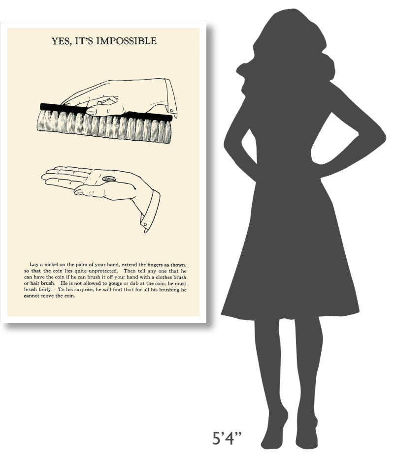 "Yes, It's Impossible" Digital Paper Print by Retromagic, 31"x46"