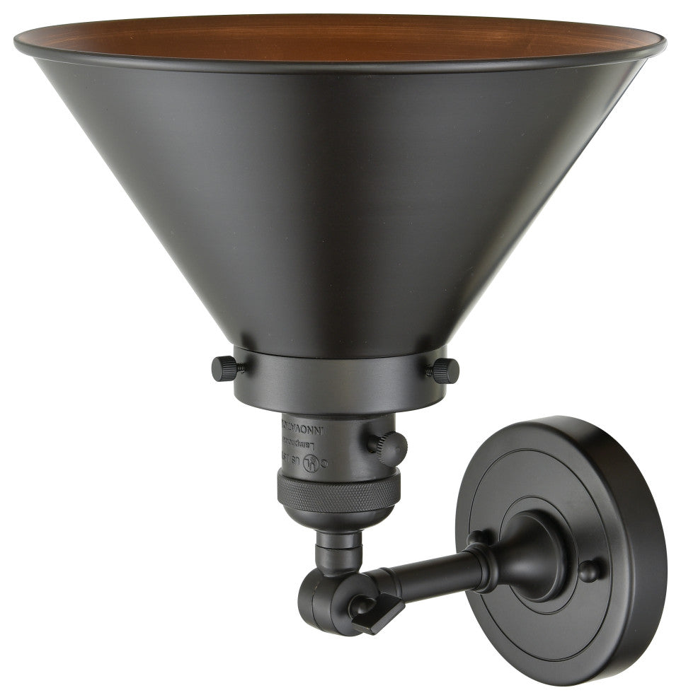 Briarcliff 1-Light Sconce, Oil Rubbed Bronze, Shade: Oil Rubbed Bronze