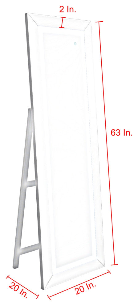 Ren LED Full Length Cheval Floor Standing Mirror