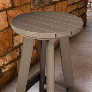 Birch Round Bar Height Stool, Woodland Brown