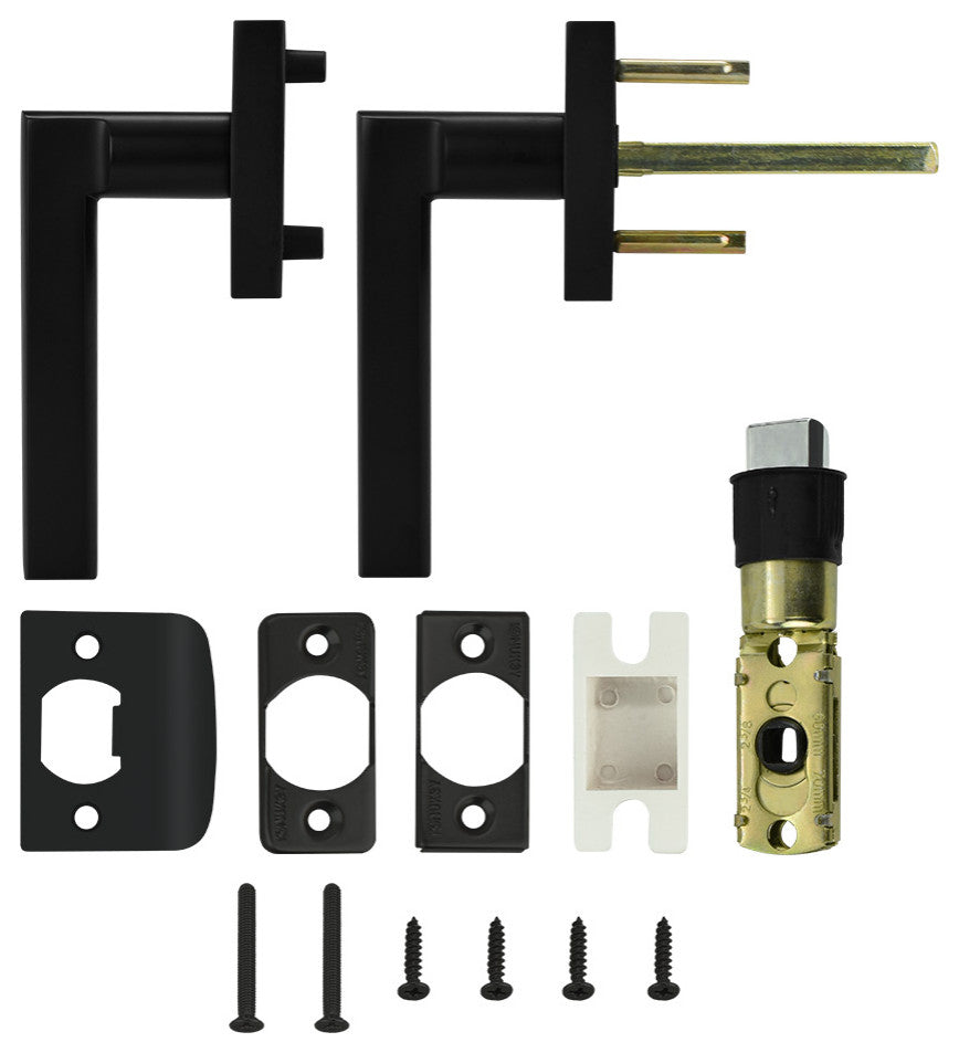 Nuk3y Hulk Series Lever Door Handle Slim Square Modern Contemporary Lever Set, M