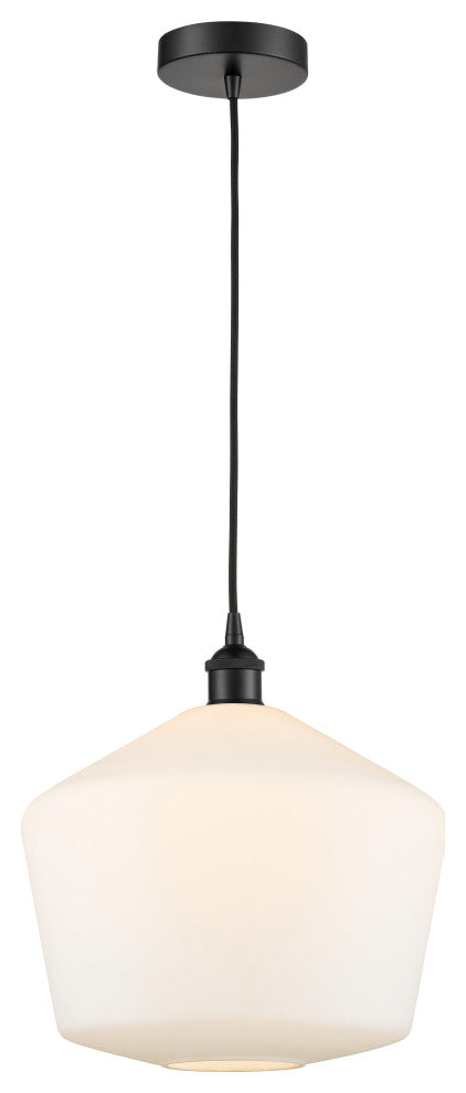 Innovations 616-1P-BK-G651-12 1-Light Mini Pendant, Matte Black
