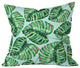 83 Oranges Tropical Greenery Throw Pillow