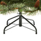 6' Snowed French Mountain Pine Faux Xmas Tree W/Bendable Branches & Pinecones