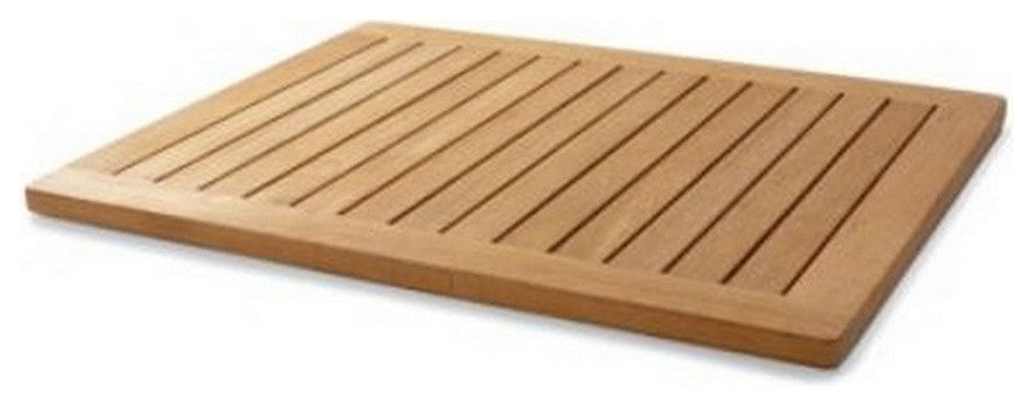 Mat, Teak Outdoor Indoor Doormat, Large, 24" x 30"
