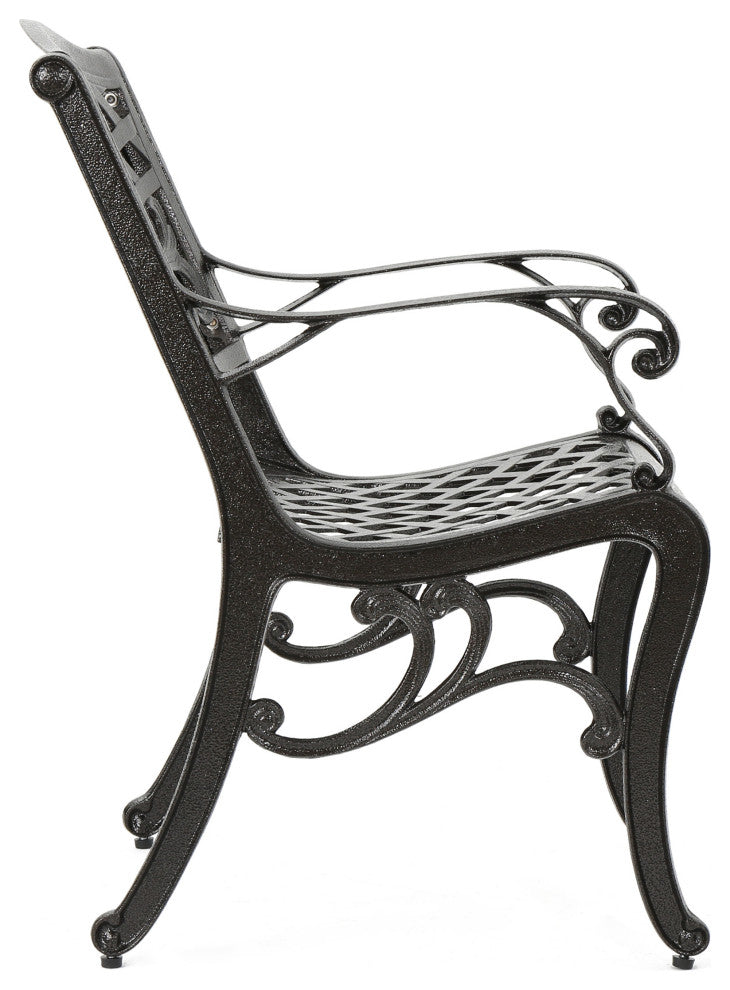 Covington Outdoor Cast Aluminum Dining Chairs, Set of 2