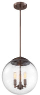 Nuvo Ariel Antique Copper Clear Seeded Pendants