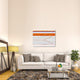 "Abstract Orange And Grey" Fine Art Print