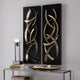 Uttermost Brushstrokes Metal Wall Art, Set of 2