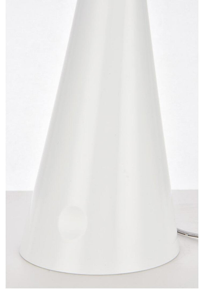 Illumen Collection 1-Light Glossy Frosted White Finish Led Desk Lamp