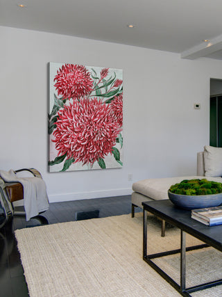 "Wool Flowers" Painting Print on Canvas