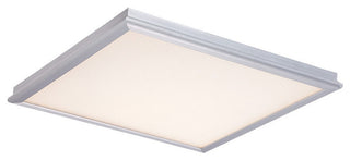 LED Flush Mount, Brushed Aluminum