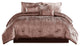 7 Piece King Comforter Set with Shimmering Appeal, Pink