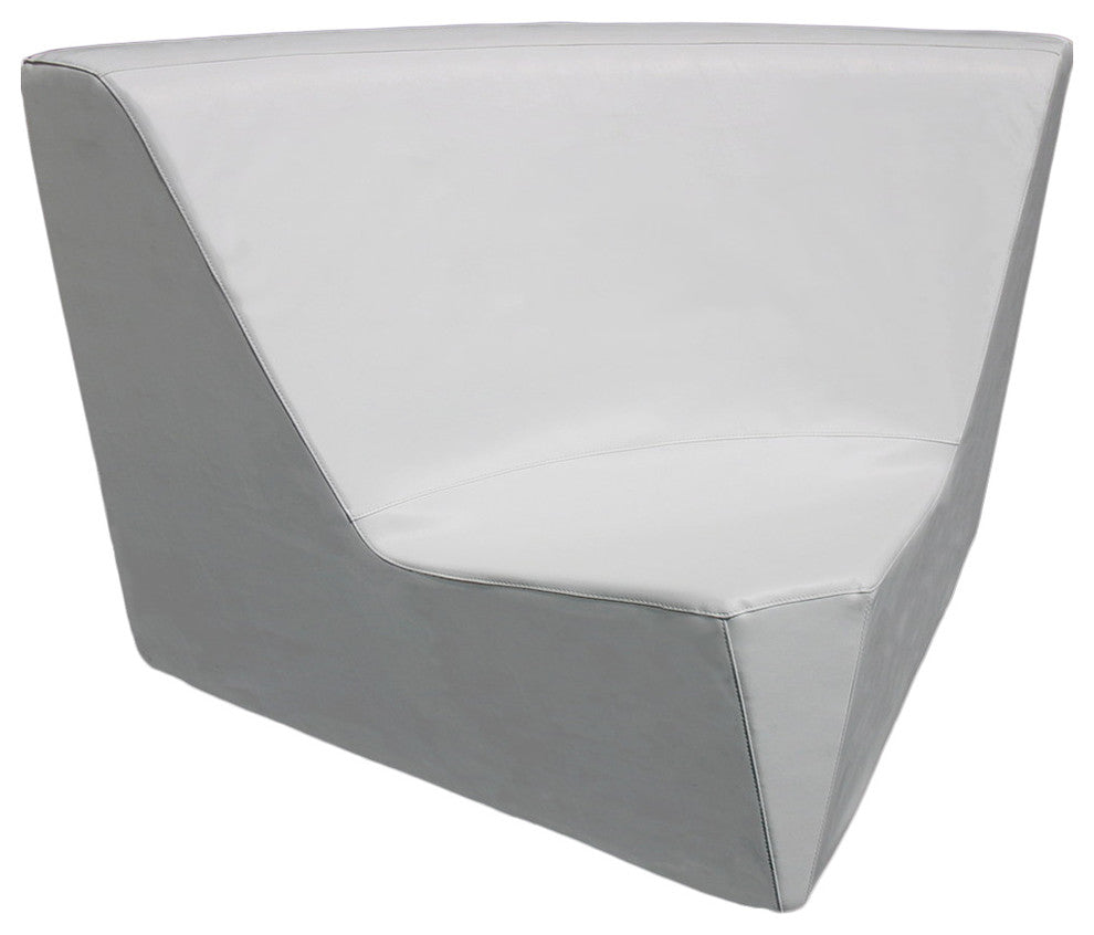 Goal Corner Deep Lounge Chair, Silver Pixel