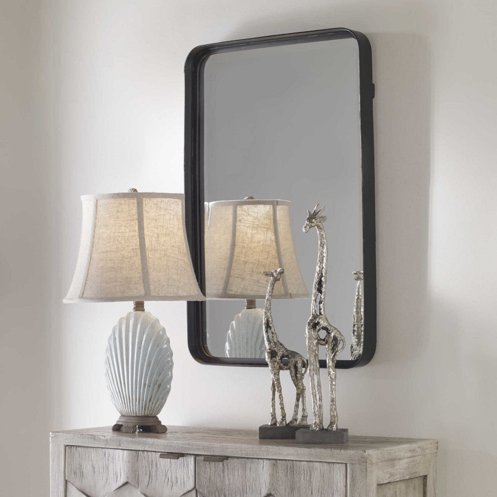 Uttermost 09573 Croften 20-1/4" W x 30-1/4" H Rectangular Framed - Matte Black