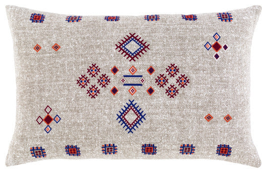 Cactus Silk CCS-007 13"H x 20"W Pillow With Polyester Insert, Taupe