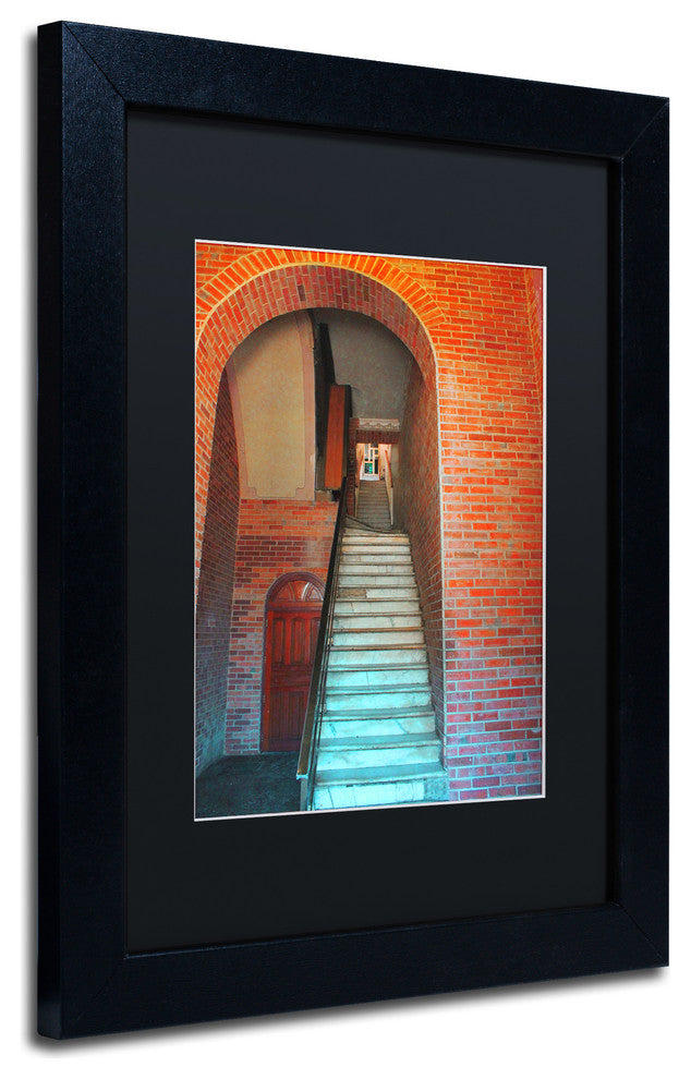 'Los Nardos Havana' Matted Framed Art, Black Frame, Black Matte, 14x11