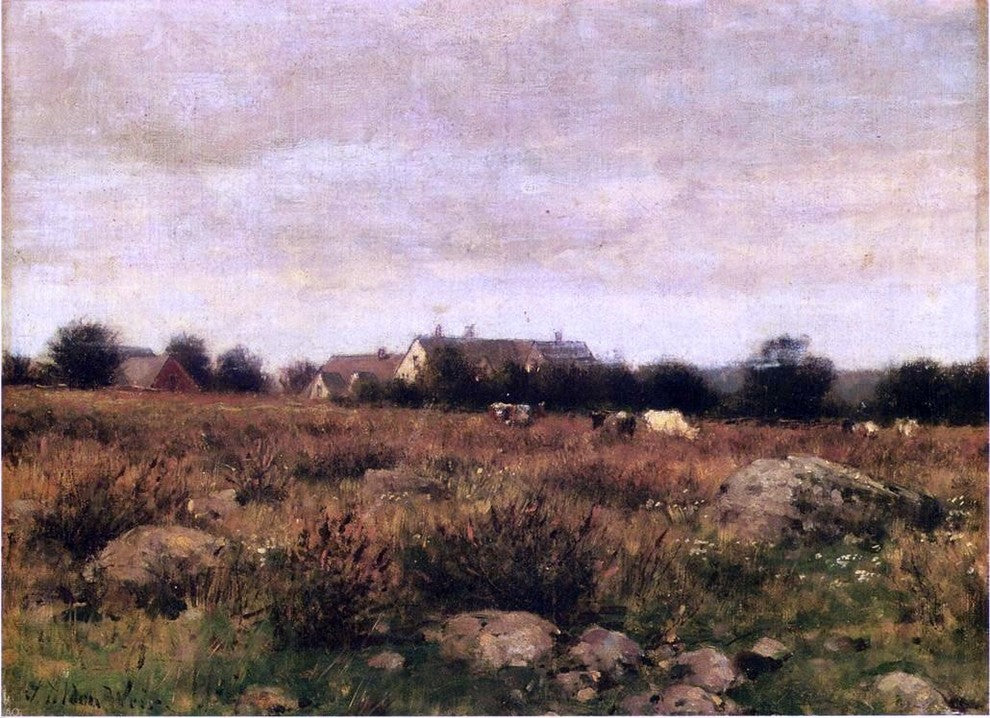 Julian Alden Weir Houses in Pasture Wall Decal