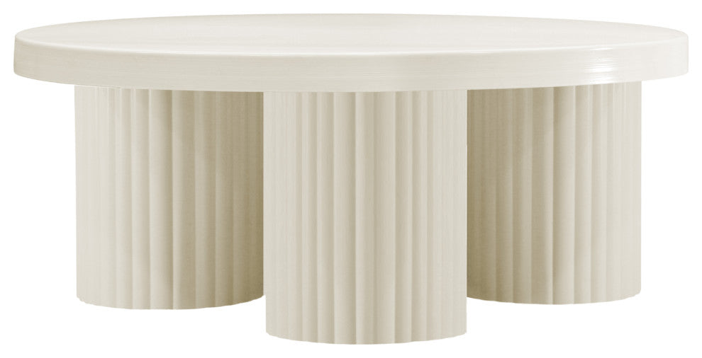 Rhodes Coffee Table / End Table, Cream, Coffee Table