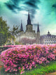 New Orleans "Azaleas at Cathedral" Stretched Canvas Giclee, 12"x16"