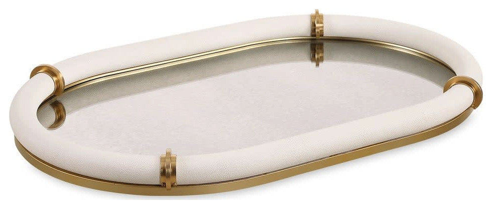 Uttermost 18229 Cyprus - Brass / White