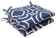 Carmody Navy Squared Corners Seat Cushion, Set of 2