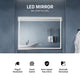 ANZZI 36" x 48" Frameless LED Front/Back Light Bathroom Mirror WithDefogger