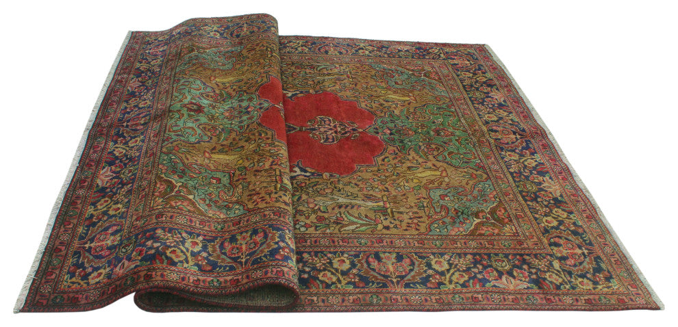 Fine Vintage Distressed Daniela Red Rug