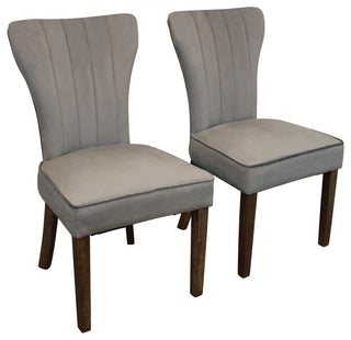 Jay 7-Piece Set With 60" Round Dining Table and 6 Upholstered Chairs, Mink