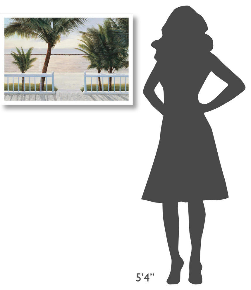 "Palm Bay" Digital Paper Print by Diane Romanello, 32"x22"