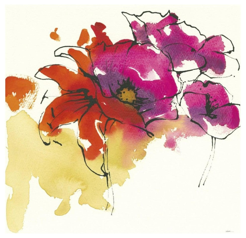 "Pattys Plum I" Digital Paper Print by Shirley Novak, 20"x20"