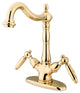 Kingston Brass Vessel Sink Faucet, Polished Brass