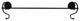 Towel Bar Black Steel Sanibel Towel Bar 24" |