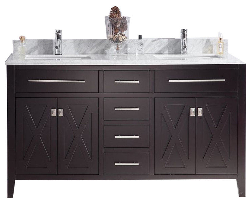 Wimbledon Vanity, Espresso, 60"