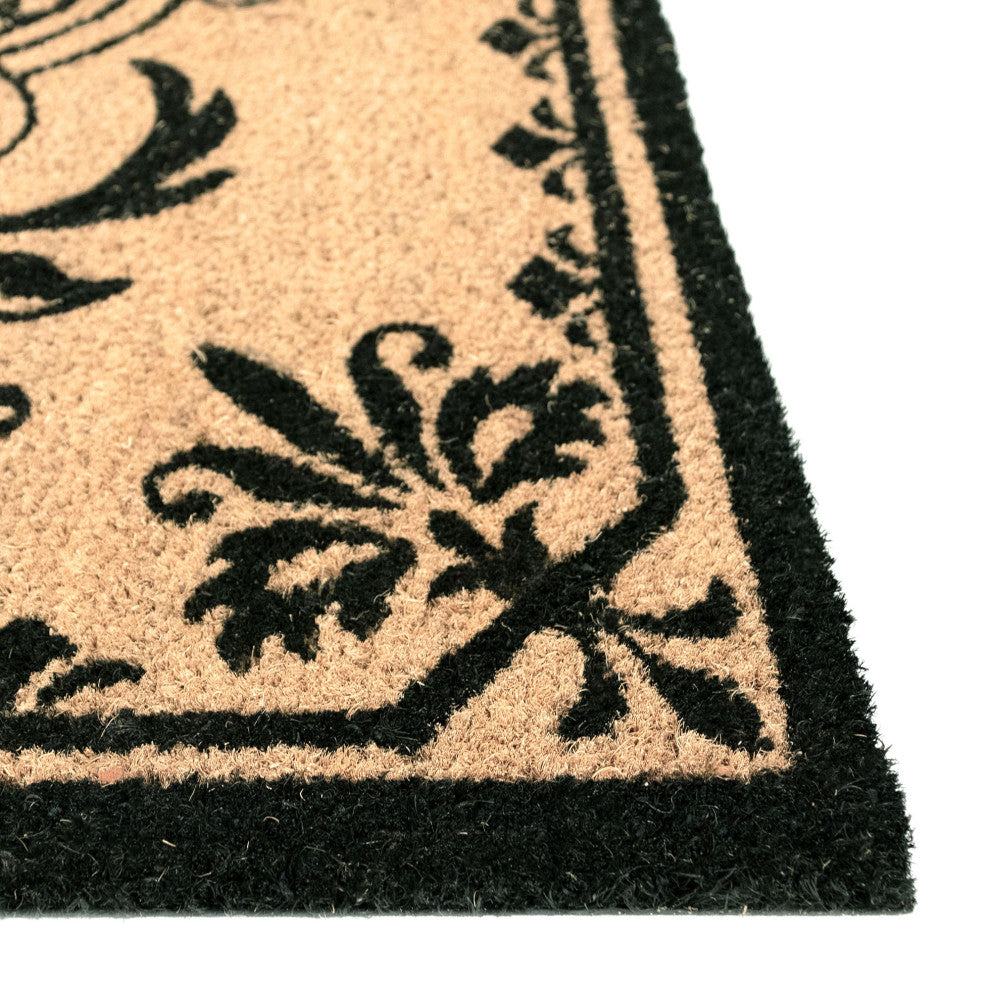 Dwell Vine Outdoor Mat Black G 1'8"x3'4"