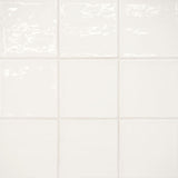 Marin 4" x 4" Ceramic Wall Tile, Pearl White (51-pack/5.49 sqft.)