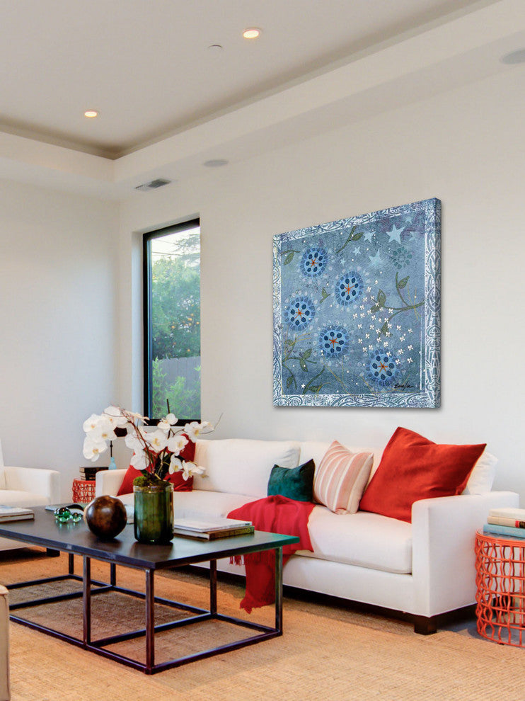 "Eves Flowers II" Painting Print on Canvas by Evelia