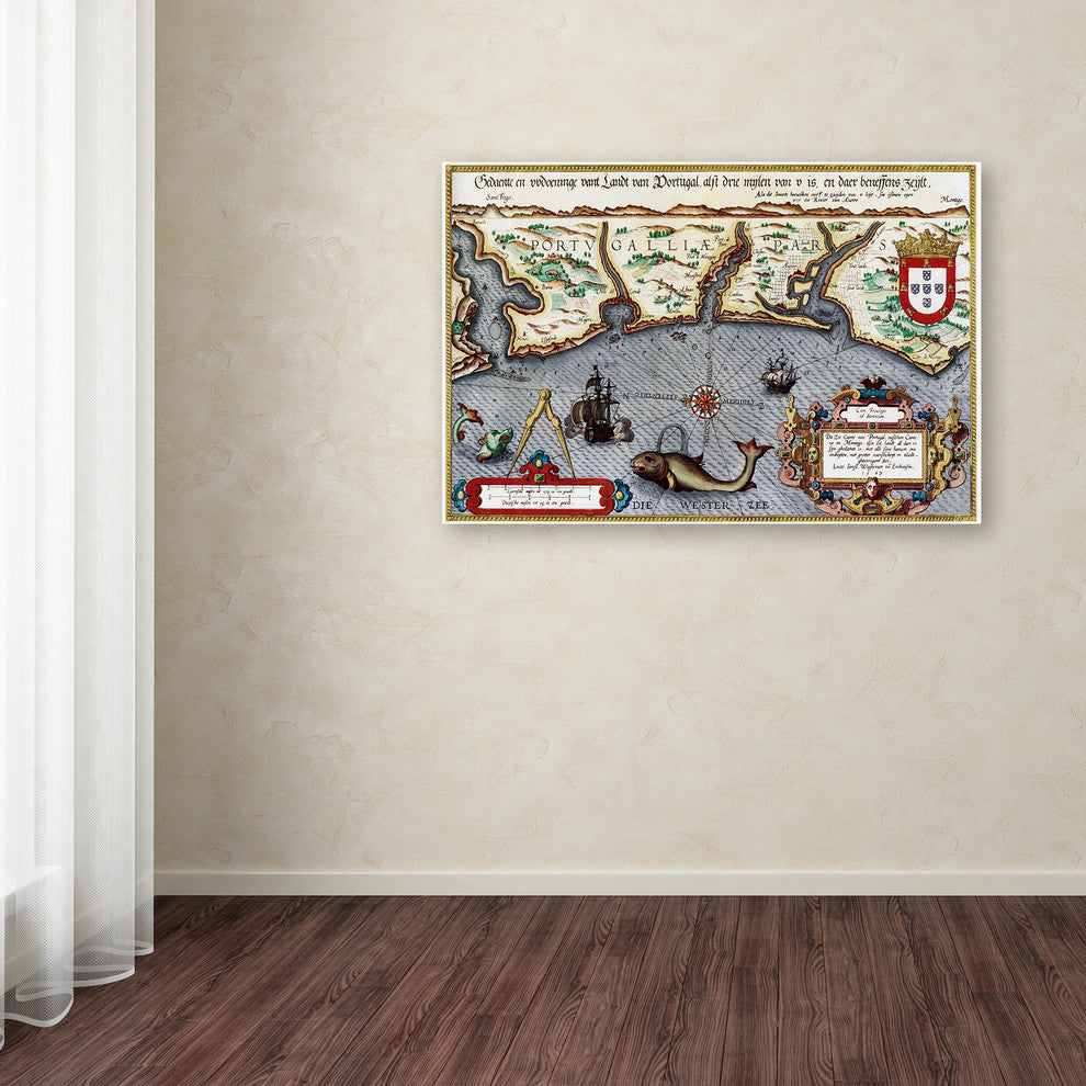 Vintage Lavoie '1584 Portugal' Canvas Art, 16" x 24"