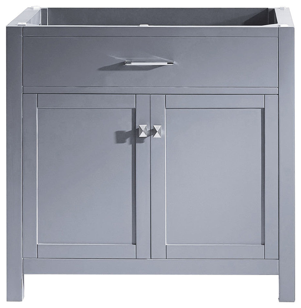 Caroline 36" Single Bathroom Vanity Cabinet, Gray