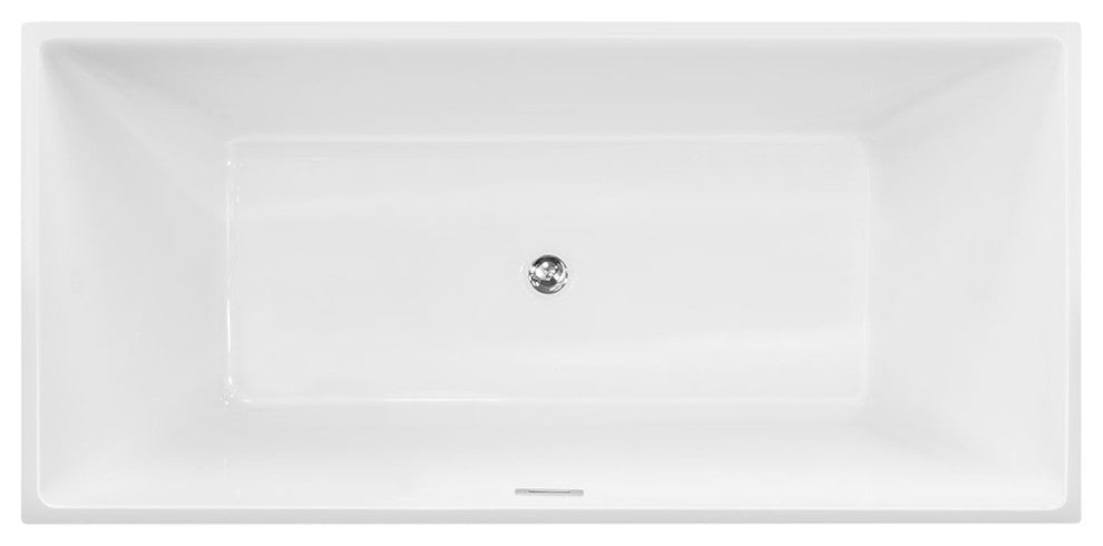Woodbridge 67'' Freestanding Bathtub Contemporary Soaking Tub