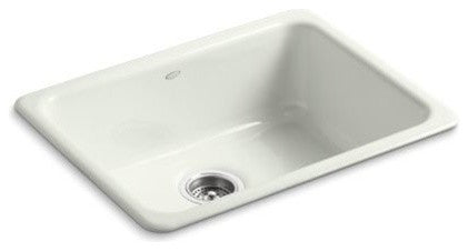 Kohler K-6585 Iron/Tones 24-1/4" Undermount Single Basin Enameled - Dune