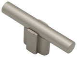 Smooth T-Knob, Matte Nickel