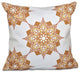 Rhapsody, Geometric Print Pillow, Gold, 16"x16"