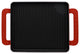 Chasseur French Rectangular Enameled Cast Iron Grill, 10-inch, Red
