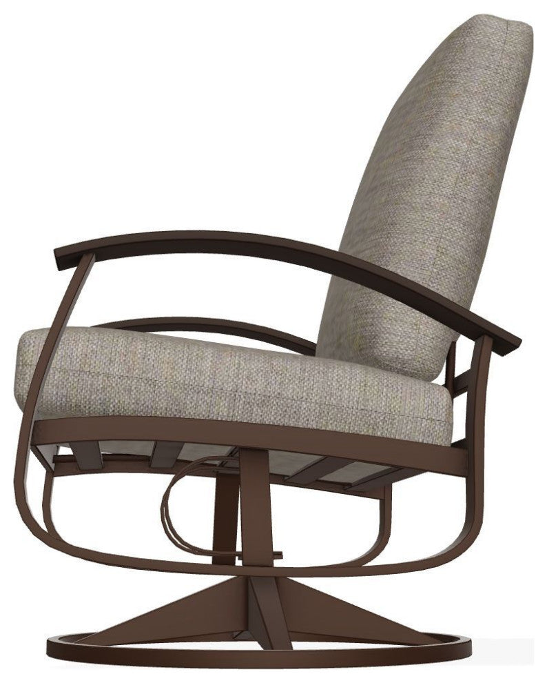 Belle Isle Cushion Outdoor Swivel Rocker, Cast/Kona